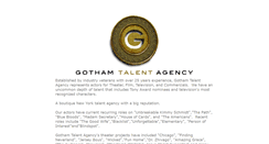 Desktop Screenshot of gothamtalentagency.com