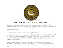 Tablet Screenshot of gothamtalentagency.com